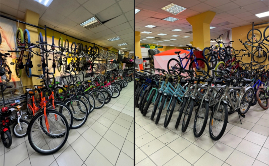 Нереальный огромный выбор велосипедов в магазине "Барс"! 