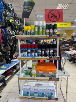 В продаже в магазине «Барс» средства защиты от комаров.