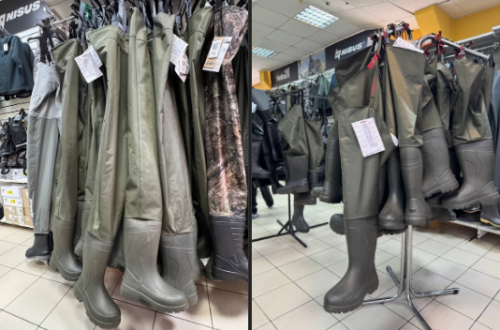 В наличии сапоги для рыбалки и бродни в Барс.