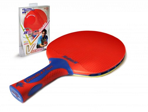 Ракетка н/т Double Fish V3 series plastik (red)