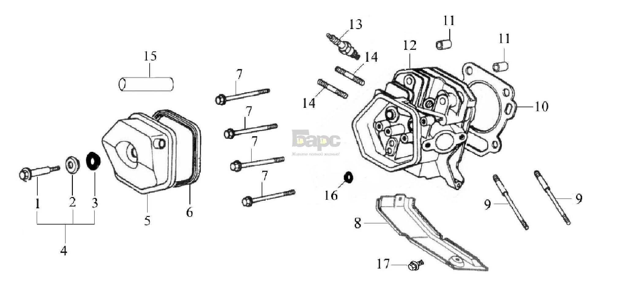 CYLINDER HEAD & CYLINDER HEAD COVER ASSY