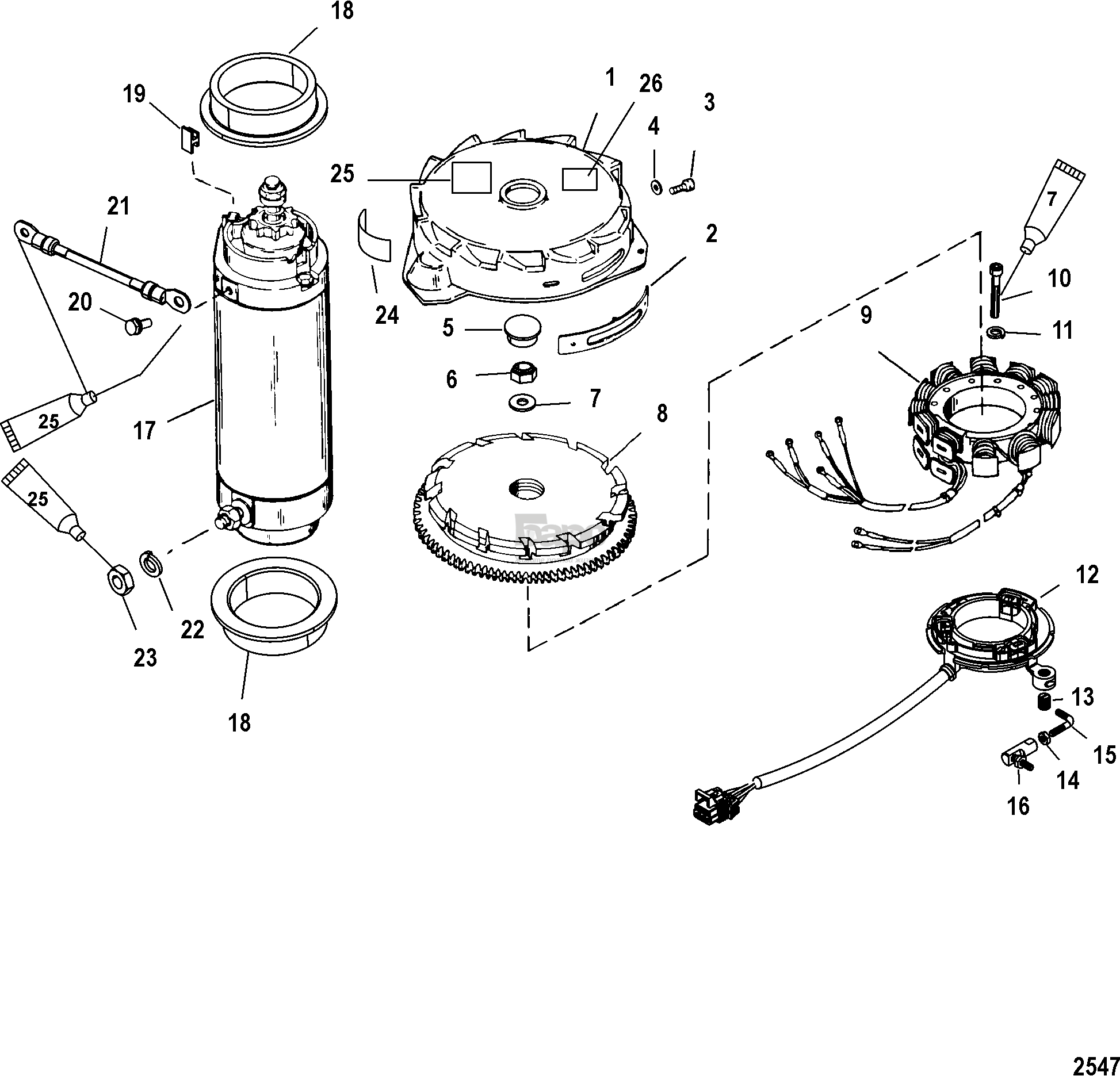 Flywheel/Starter Motor