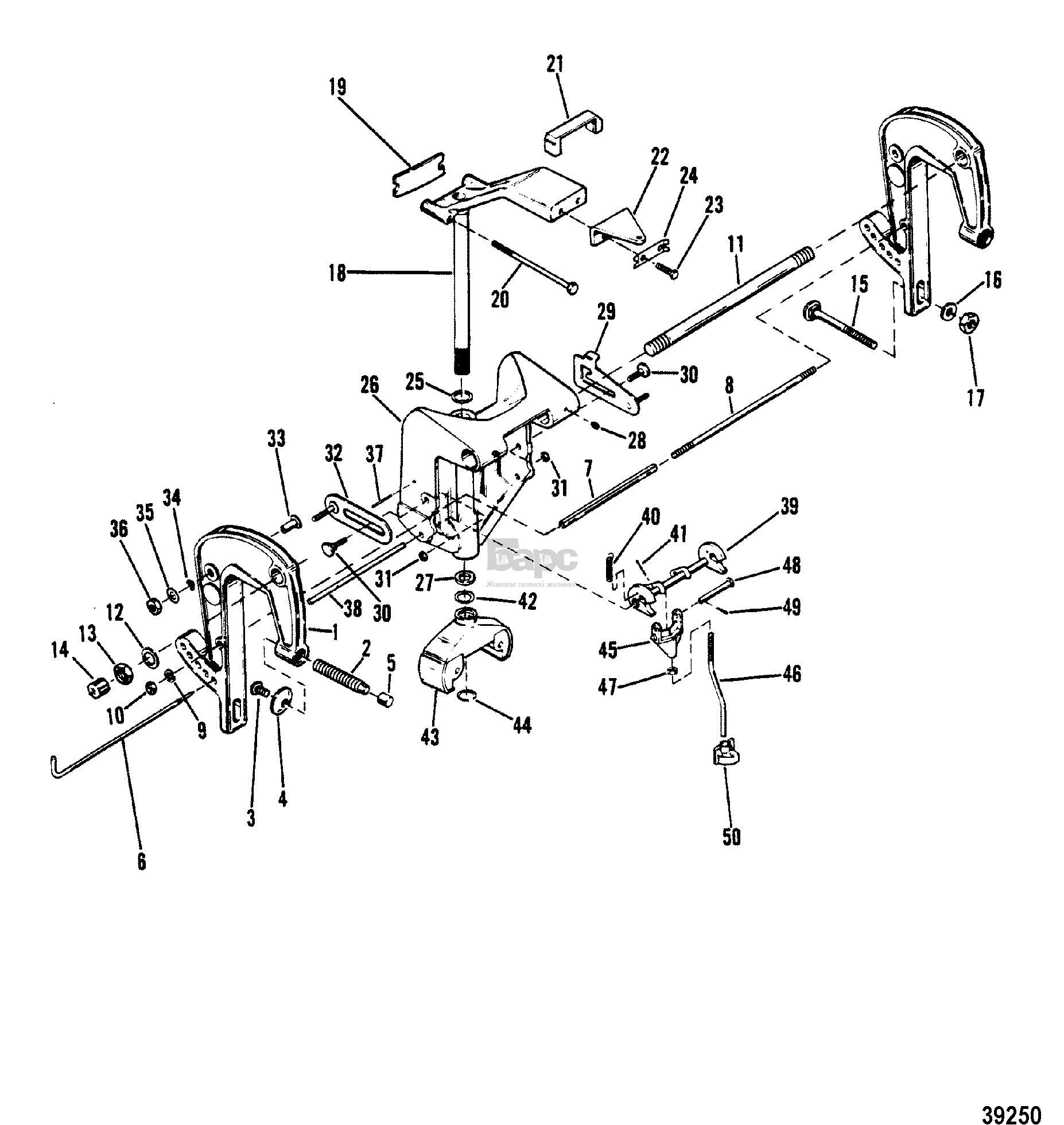 CLAMP AND SWIVEL BRACKET ASSEMBLY