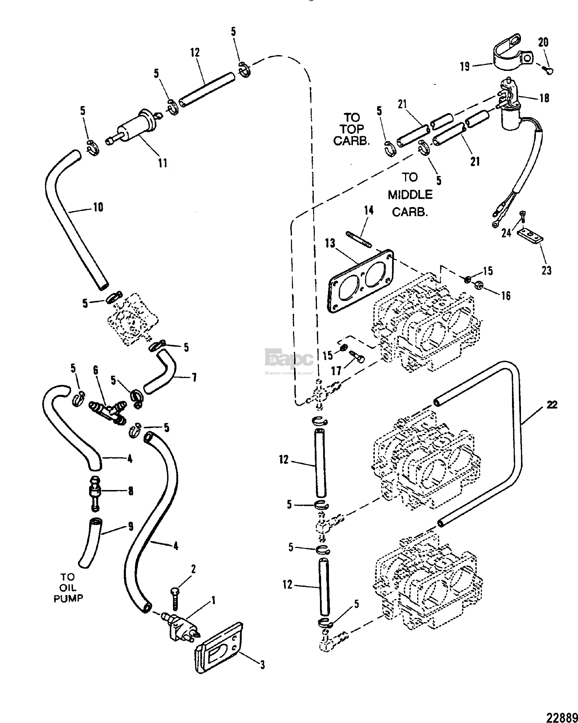 FUEL LINES(Use With WMH -30/31/32/33/34 Carburetors)