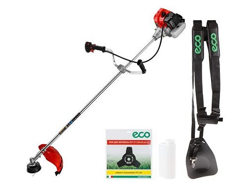 Бензиновая коса ECO GTP-215 Power (2.15 кВт, 2.9 л.с., 43.0 см3, лёгкий запуск, нож)