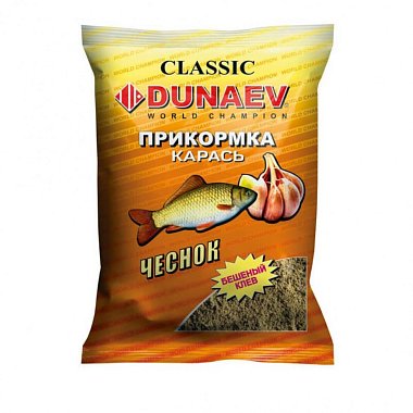 Прикормка DUNAEV КЛАССИКА, 0,9 кг, Карась Чеснок