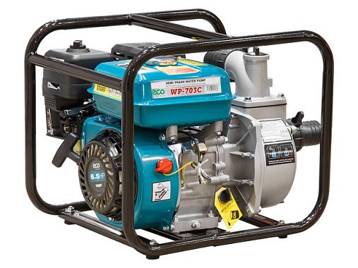 Мотопомпа бензиновая ECO WP-703C (6,5л.с., 50мм, 700л/мин, 7/26м, 20,5кг)