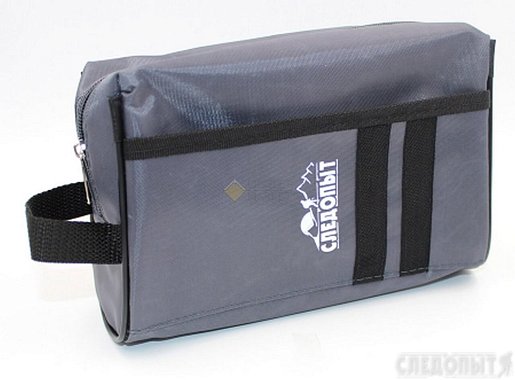 Косметичка СЛЕДОПЫТ 13*20*7 см, цвет серый