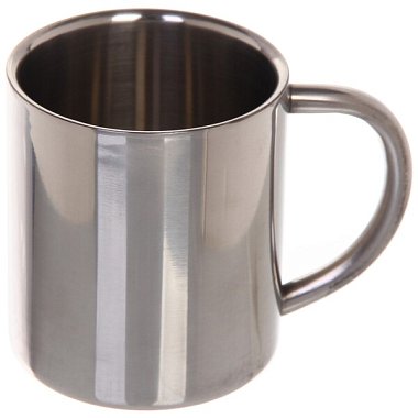 Кружка походная металлическая 220мл, двойная стенка