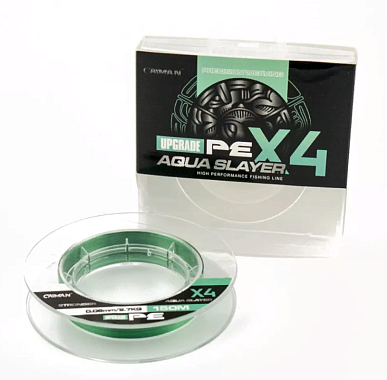 Шнур Caiman 4X PE Aqua Slayer 150м