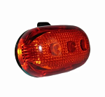 Фонарь задний диод, 3 режима, крепеж на подседельный штырь, батарейки в комплекте