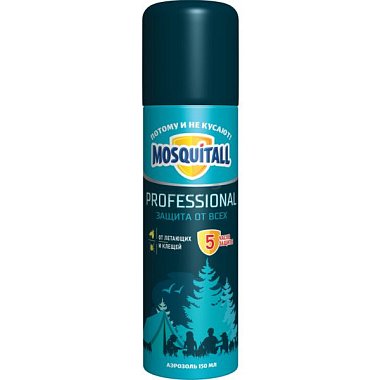 Аэрозоль MOSQUITALL Проф.защита от ВСЕХ 100мл