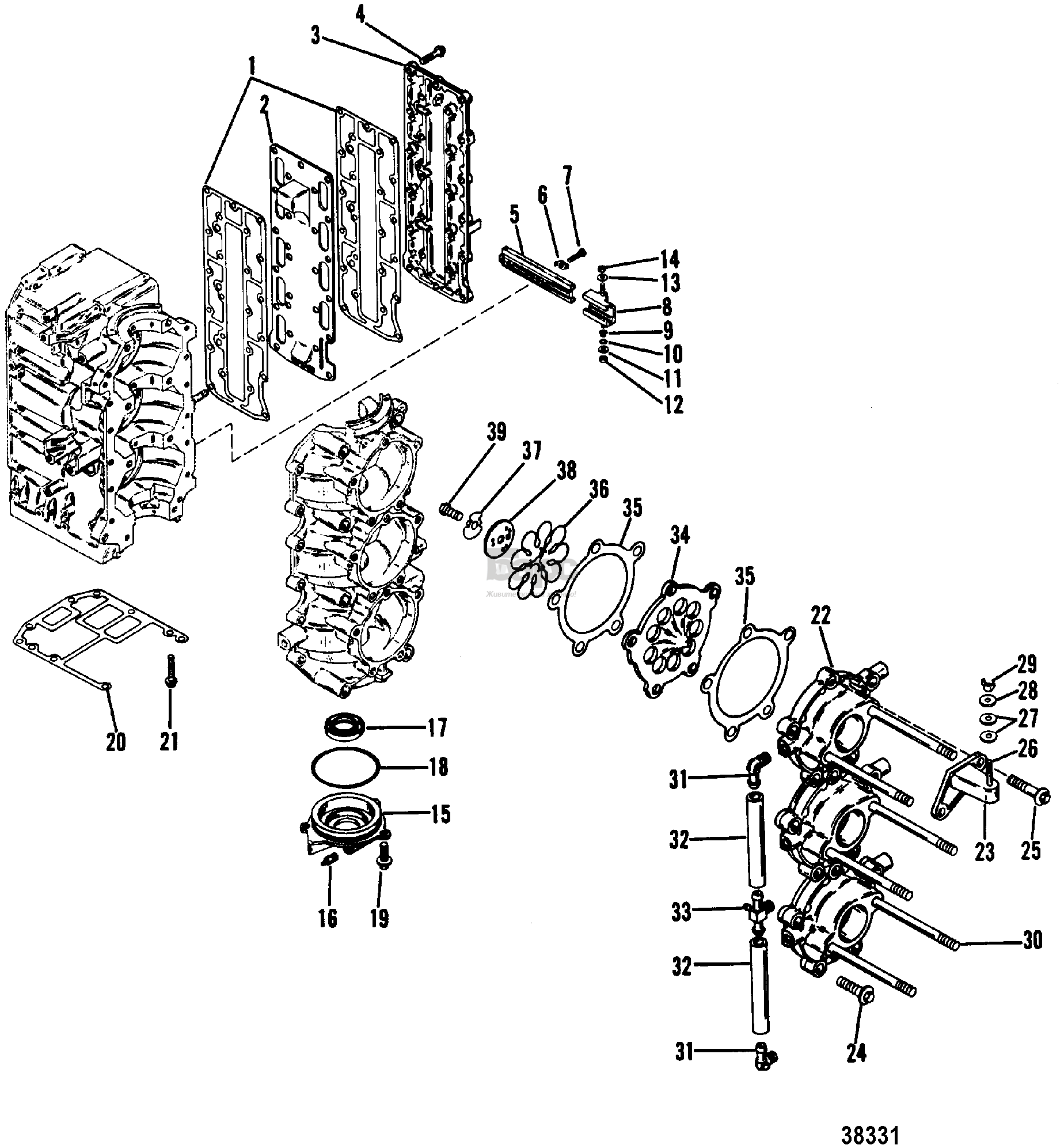 INDUCTION MANIFOLD AND REED BLOCK