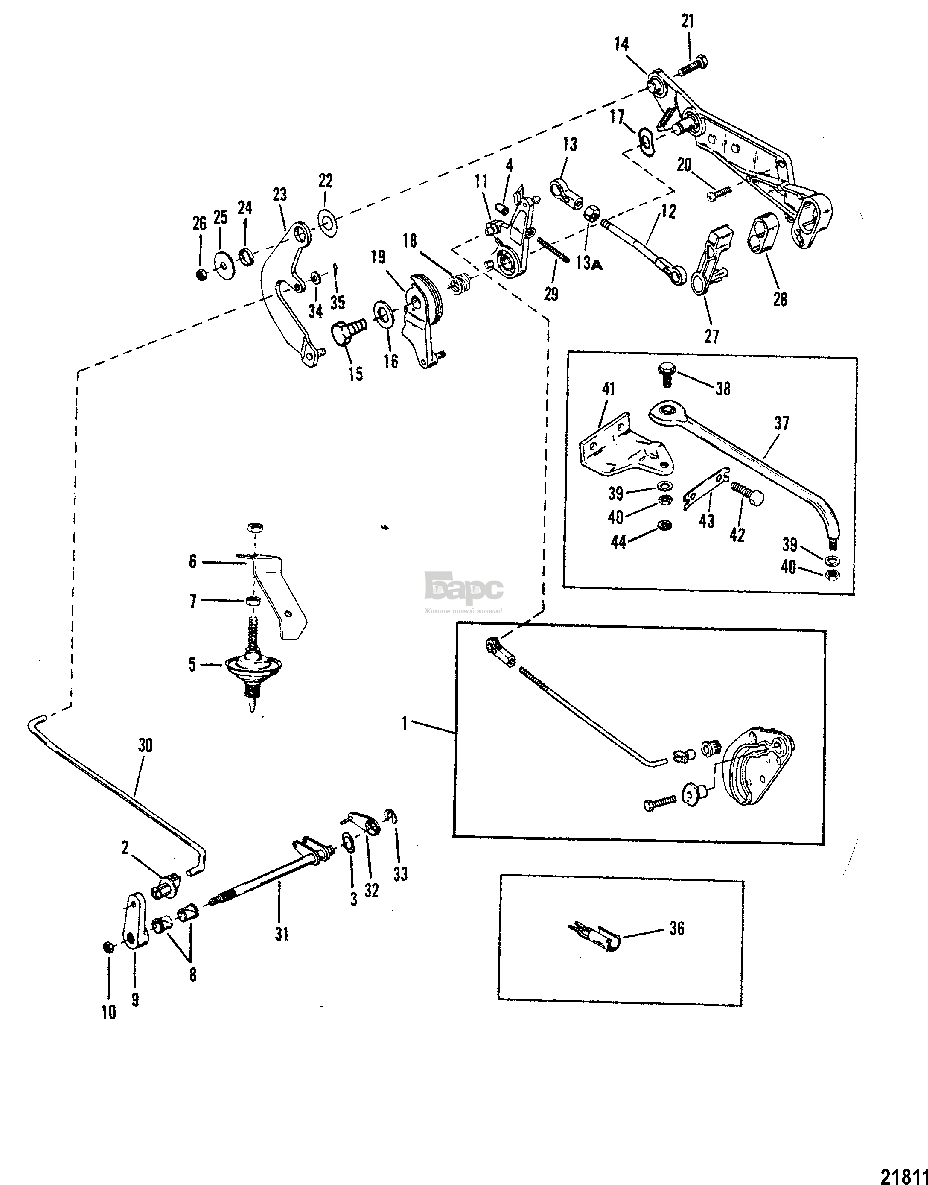 Throttle and Shift Linkage(Electric/Manual Remote Control)