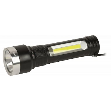Фонарь ЭРА UA-501 аккумуляторный, COB+LED, 5 Вт, резина