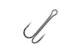 Крючок двойник SIWEIDA Carbon Hooks Scorpion (1шт)