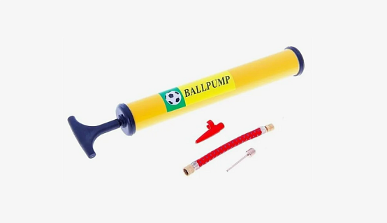 Насос ручной 23 см для мячей со шлангом + 2 насадки