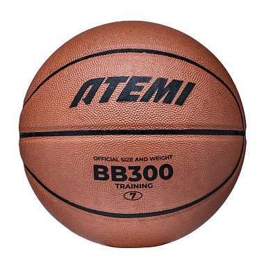 Мяч б/б Atemi BB300N, р. 7, синтетич. кожа ПВХ, 8 панелей