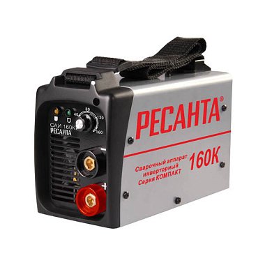 Сварочный аппарат инверторный САИ 160К компакт, Ресанта (160А, 3.4кг)