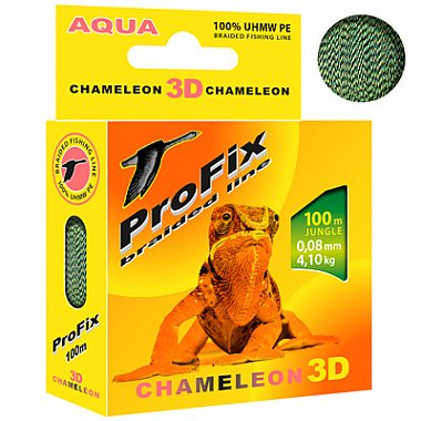 Шнур AQUA ProFix Chameleon 3D Jungle 100 мм