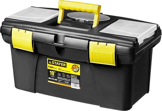 Ящик STAYER "STANDARD" пластиковый, 480х250х240мм, 19"