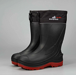 Сапоги зимние мужские ЭВА Nordman Quaddro Ultra (чёрные с красной подошвой) 