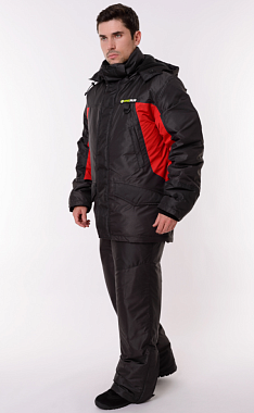 Костюм ONERUS ФИШЕР -45 Поплавок (Таслан, Черный/Красный) 