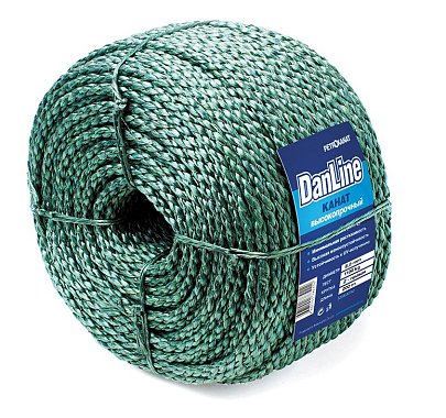 Канат крученый DanLine 4,0мм, 225кг, 100м, Z-крутка