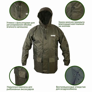 Куртка рыбацкая олива FORTMEN