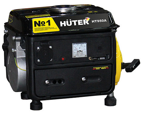 Генератор HT950A Huter (0,65/0,95кВт, OHV2лс 2-хтакт. 4,2л 16,79кг 0,7л/ч) 