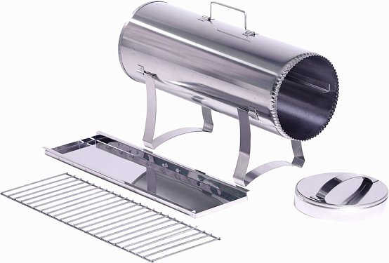 Коптильня круглая одноярусная "Цилиндр" с поддоном в сумке, 500*180*180см 