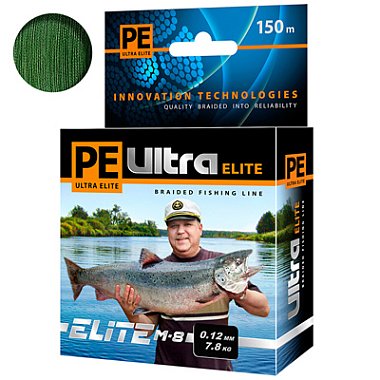 Шнур AQUA PE ULTRA ELITE M-8 Dark Green 150 м