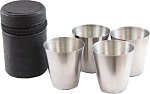 Рюмка СЛЕДОПЫТ малая, в кожаной тубе (4 шт)