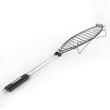 Решетка-гриль для рыбы 50х16cm, съемная ручка, ROYALGRILL