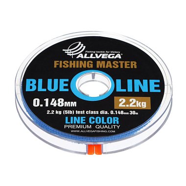 Леска ALLVEGA Fishing Master 30м, голубая