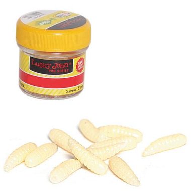 Насадка искусственная, съедобная LJ MAGGOT опарыш (30шт)