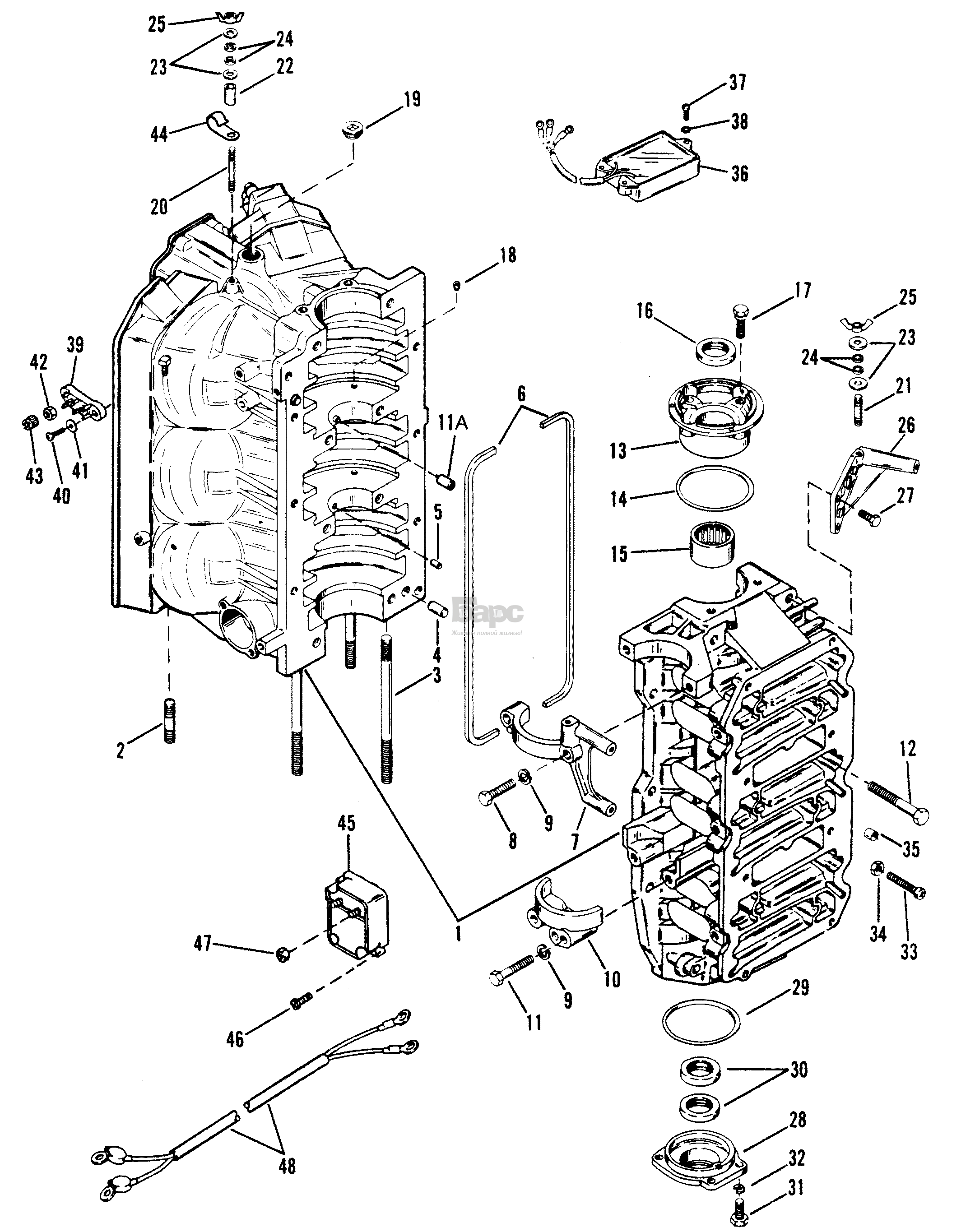 CYLINDER BLOCK AND END CAPS