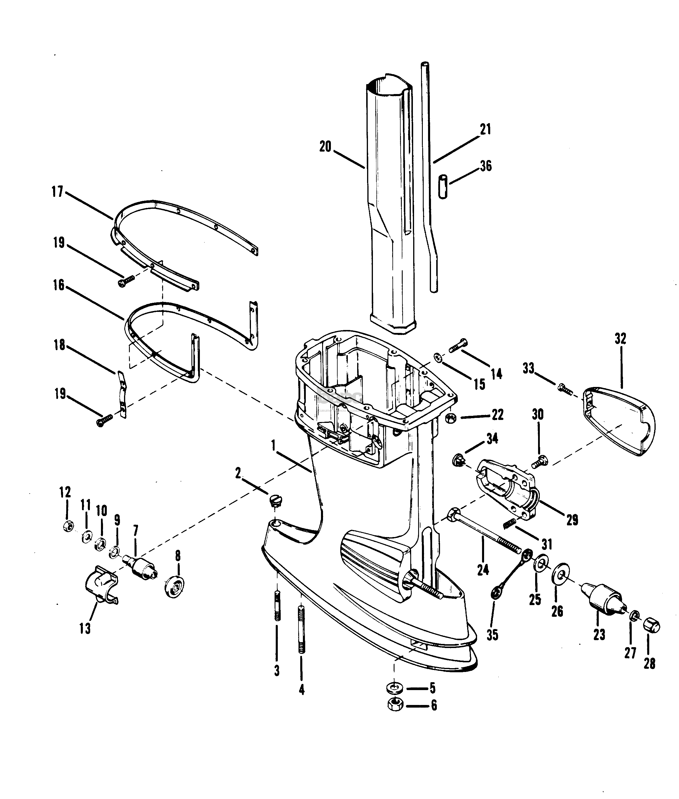 DRIVE SHAFT HOUSING ASSEMBLY