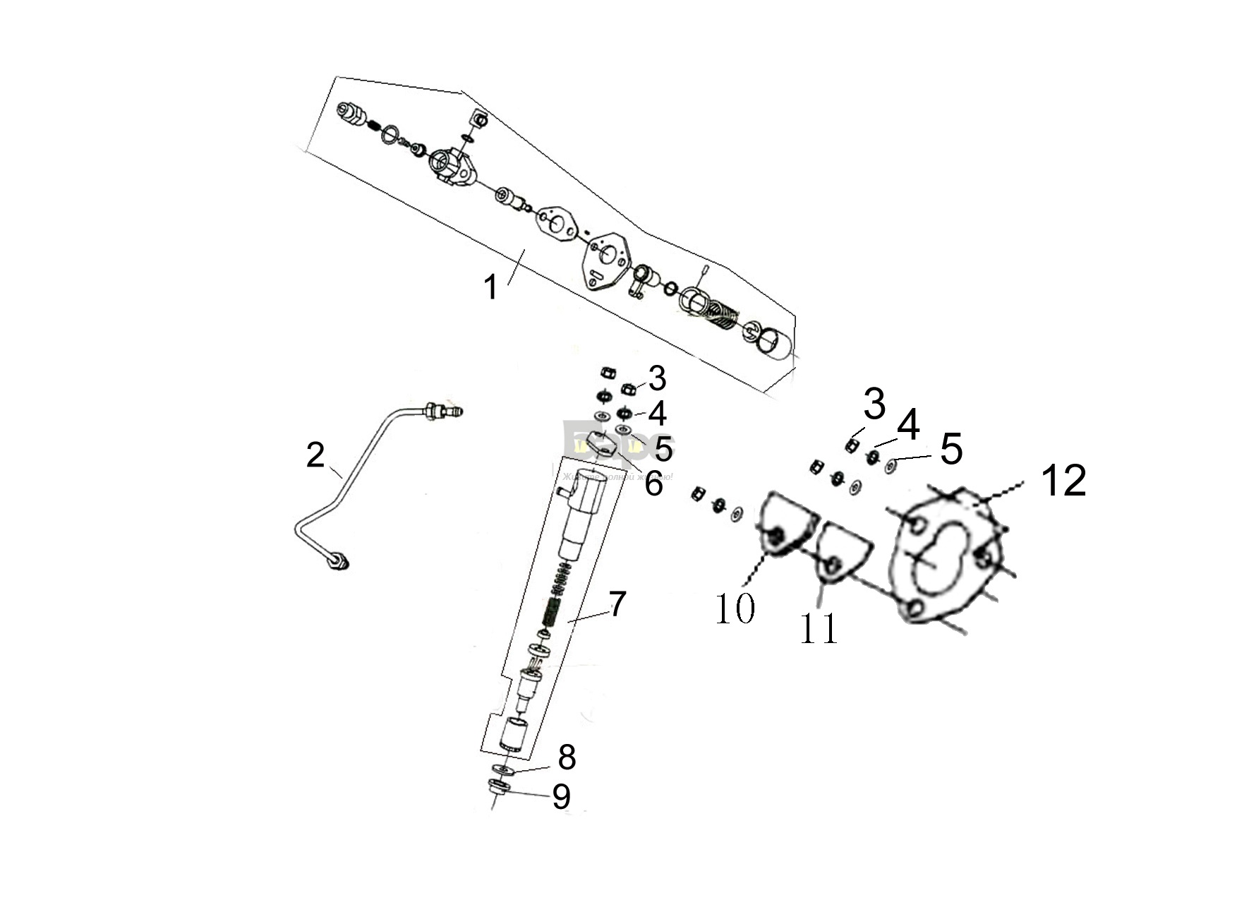 SPRINKLING PUMP AND SPRINKLING MACHINE ASSEMBLY