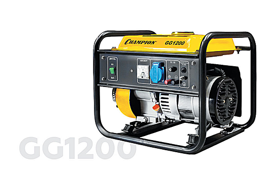 Генератор Champion GG1200 (0,9/1,0Квт ОHV 2,3лс 5,2л 24,7кг 12v)