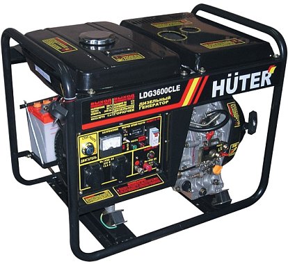 Генератор дизельный LDG3600CLE 2,5кВт Huter