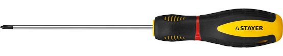 Отвертка STAYER "PROFI" ProTech, Сr-V, намагниченная, PH № 2 х 100 мм