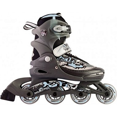 Коньки роликовые( комплект) СК CARIBO combo boy ( серый)