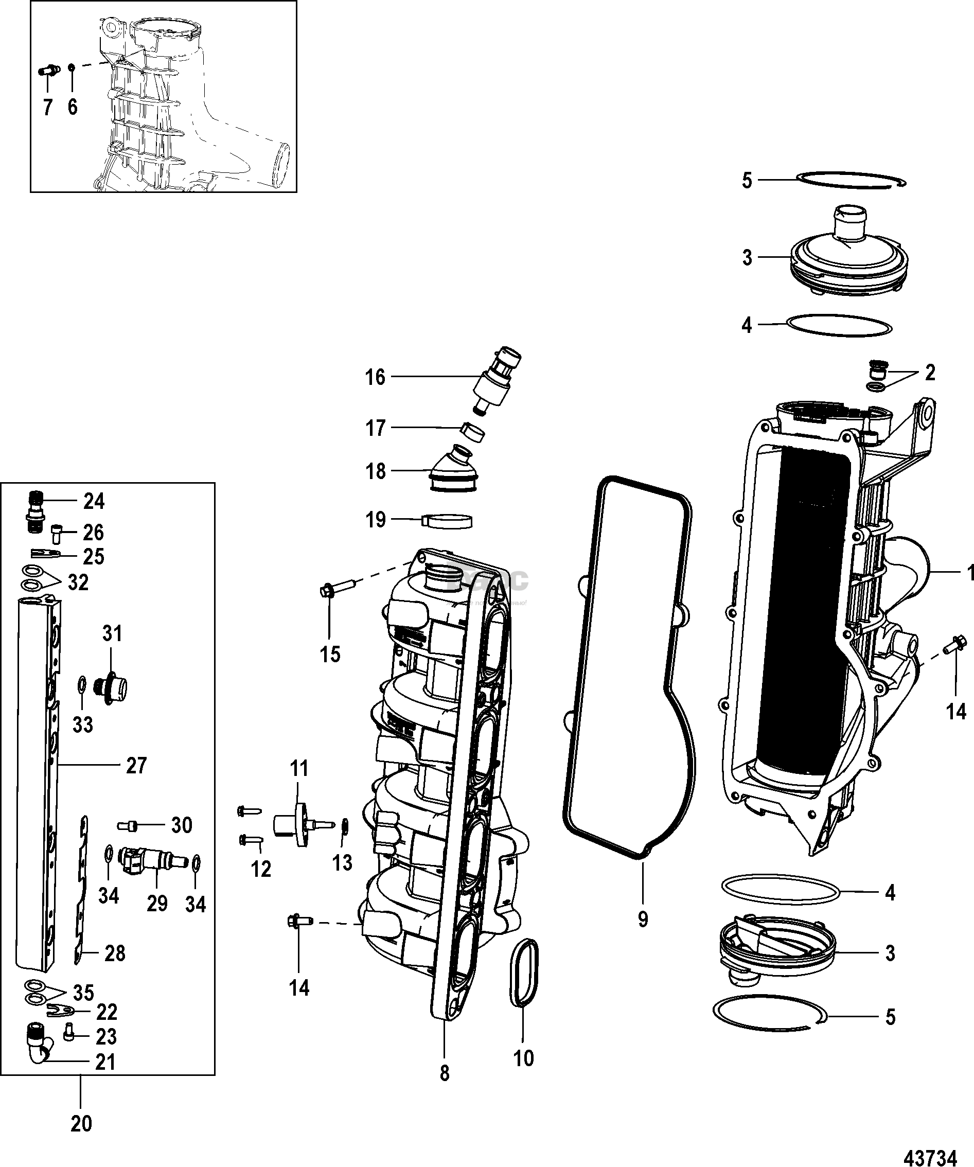Charge Cooler/Intake Manifold-GEN II