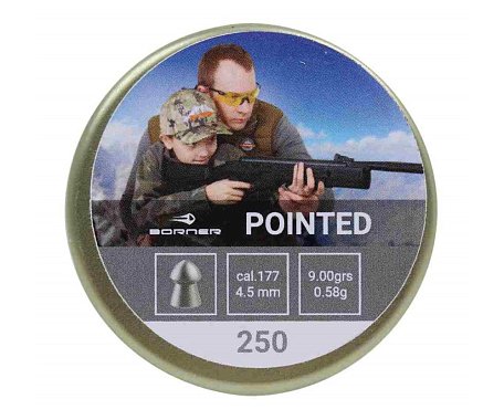 Пули пневматические Borner Pointed кал. 4.5мм (250шт)