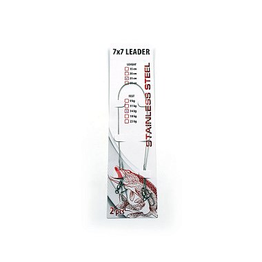 Поводок стальной Namazu Leader 1*7, d-0,45 мм, test-23 кг (5шт)