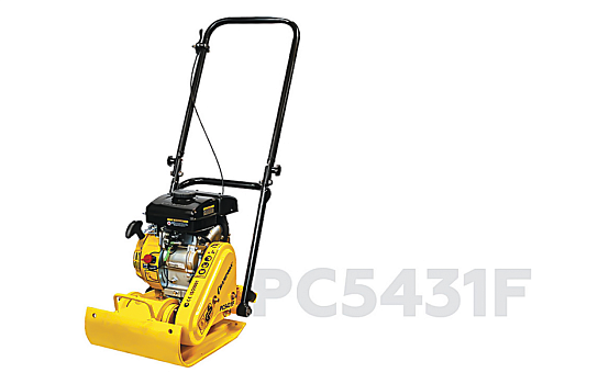 Виброплита бензиновая Champion PC5431F (1,65 кВт 8.2кН 20см 350м2/час 43*31см 54кг)