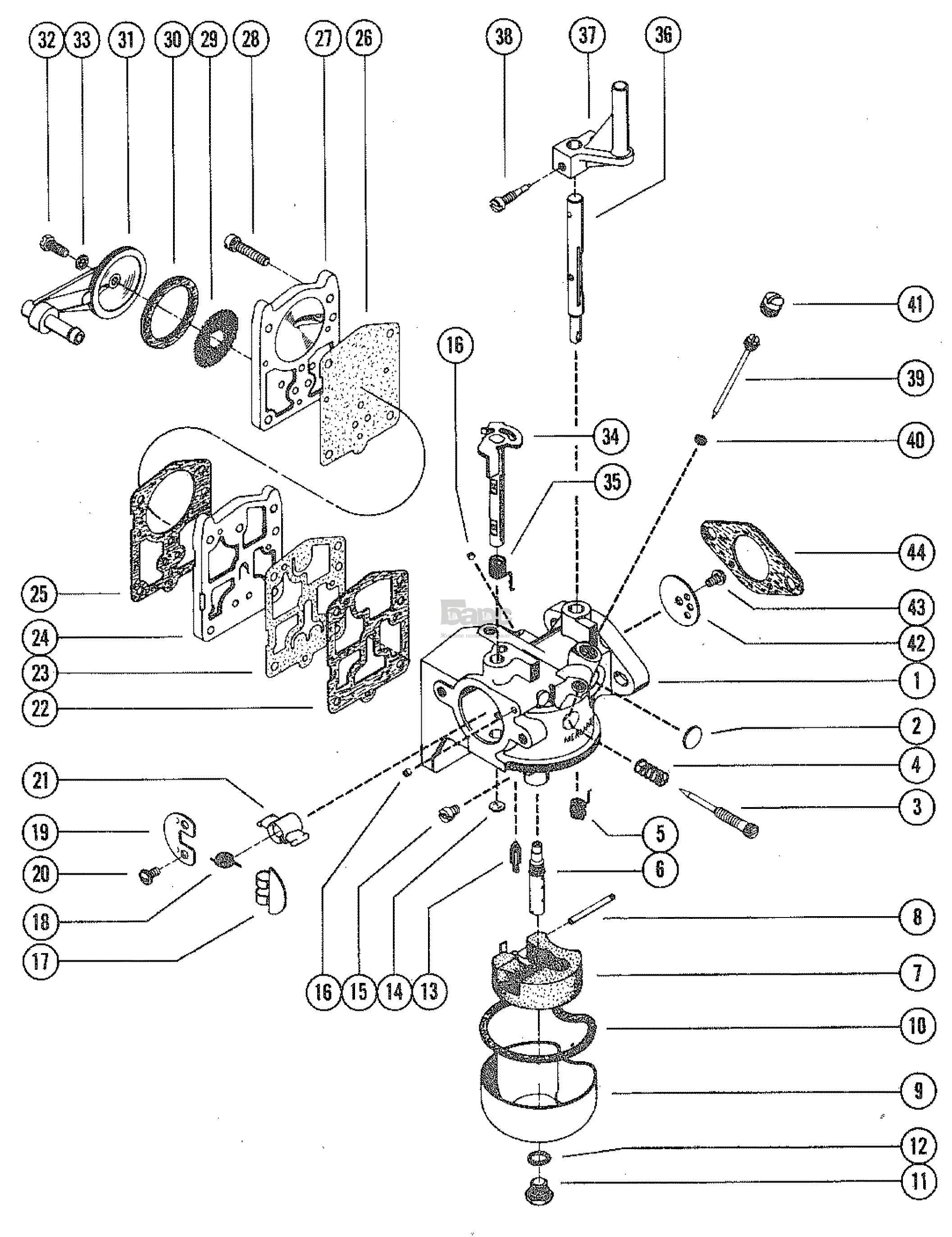 CARBURETOR ASSEMBLY (Serial #3482753 and Up)