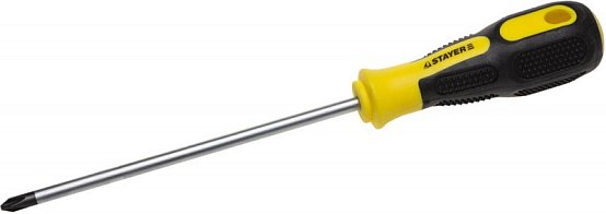Отвертка STAYER "PROFI" ULTRA, Сr-V, намагниченная, SL 6,0 х 150 мм
