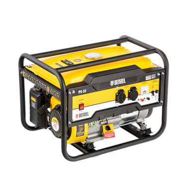 Генератор бензиновый DENZEL PS-33E, 3.3 кВт, 230В, 15 л, электростартер